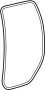 Image of Body Weatherstrip. Weatherstrip, Door. (Rear) image for your Toyota