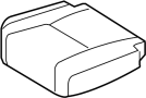 Image of Cover SUB - Assembly, S. Cover, Seat. Cushion Cover. (Rear) image for your 2017 Toyota Tacoma   