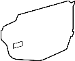 Image of Cover, Access. Cover, Door SERVI. Water deflector. (Front). Part is not resuable. image for your Toyota