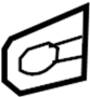 View Exterior Door Handle Gasket (Front) Full-Sized Product Image
