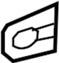 View Exterior Door Handle Gasket (Front) Full-Sized Product Image