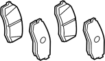 View Disc Brake Pad Set (Rear) Full-Sized Product Image