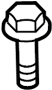 Image of Bolt. Headlight. (Upper). A Bolt used to attach. image for your 2009 Toyota Tundra 5.7L i-Force V8 FLEX A/T 4WD Limited Crew Cab Pickup Fleetside 