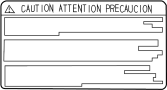 Image of Caution Label image for your 1999 Toyota 4Runner 3.4L V6 M/T 4WD SR5 Sport Utility 