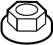 Image of ABS Hydraulic Assembly Nut image for your 2015 TOYOTA PRIUS One Hatchback