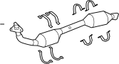 View Catalytic Converter (Front) Full-Sized Product Image