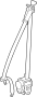 Image of Belt, Seat. Lap and Shoulder Belt. Outer Belt Assembly. (Front) image for your Toyota