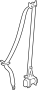 Image of Belt, Seat. Lap and Shoulder Belt. Outer Belt Assembly. (Rear) image for your 2017 Toyota Tundra  Platinum Crew Cab Pickup Fleetside 