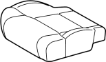 Image of Seat cushion pad. (Front) image for your Toyota
