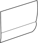 View Outer panel. PANEL, Door, OUTS. Skin, Door. (Rear) Full-Sized Product Image 1 of 2