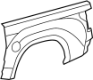 Image of Outer panel. PANEL, Body, Side. (Rear). Included with: Side. image for your 2023 Toyota Tundra   