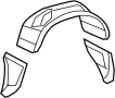 View Quarter Panel Splash Shield (Rear) Full-Sized Product Image 1 of 3