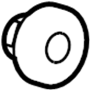 Image of Nut. Mount. Molding. High.  Center High Mount Stop. image for your 2013 TOYOTA HIGHLANDER Hybrid Limited