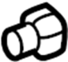 Image of Nut.  A solid metal or plastic. image for your 2006 Scion XB HATCHBACK 1500CC 16VALVE DOHC EFI, MANUAL