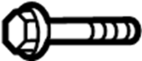 Image of Bolt. Clutch. Air. Conditioning. Compressor. A threaded rod with a. image for your 2008 Toyota Matrix   