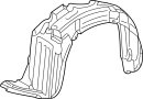 Image of Fender Splash Shield (Left, Front, Rear, Upper) image for your 2024 Toyota Sequoia   