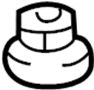 Image of Nut. Cover. (Front, Upper, Lower). A Nut used to secure the. image