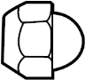 Image of Wheel Lug Nut image for your 2007 Toyota RAV4  Base Sport Utility 