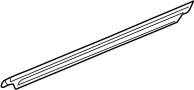 Image of Door Window Belt Weatherstrip (Front) image for your 2011 Toyota Corolla   