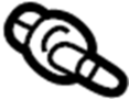 Image of Bolt. Striker.  Deck Lid Latch Bolt. image