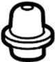 Image of Radiator. Cushion. Insulator. (Upper). Insulator used on the. image for your 2016 Toyota Prius c   