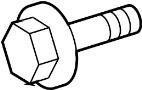 Image of Engine Water Pump Bolt image for your 2009 Toyota Camry  LE SEDAN 
