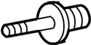 View Power Brake Booster Check Valve Full-Sized Product Image