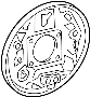 Image of Brake Backing Plate image for your 2012 Toyota RAV4 2.5L A/T 4WD Base Sport Utility 