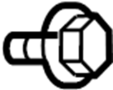 Image of Liftgate Lift Support Bolt (Upper, Lower) image for your 2009 Toyota Matrix   