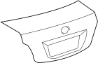 Image of COVER, TRUNK. PANEL SUB - ASSEMBLY, Luggage. Trunk lid. image for your 2008 TOYOTA YARIS HATCHBACK 5-DOOR, RS