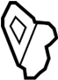 Image of Deck Lid Striker image for your 2010 Toyota Yaris   