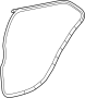 Image of Door Weatherstrip. Weatherstrip, Door. (Rear) image for your 2009 TOYOTA YARIS SEDAN