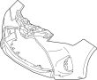 Image of Bumper Cover (Front, Upper) image for your 2013 Toyota Matrix   