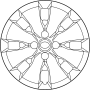 Image of Wheel Cover image for your 2014 Toyota Prius v   