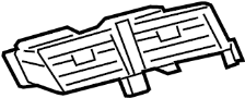 Image of Air vent. REGISTER ASSEMBLY, INSTR. image for your Toyota Yaris  