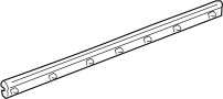 Image of Belt Weatherstrip. Weatherstrip, Door. (Front). Included with: Door trim. image for your 2016 Toyota Highlander   