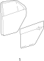 Image of Outer panel. PANEL, Door, OUTS. (Rear). Included with: Door. image for your 2017 Toyota Sienna   
