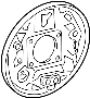 View Brake Backing Plate Full-Sized Product Image 1 of 2