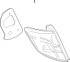 Image of Tail Light Gasket (Rear) image for your 2014 Toyota Yaris   
