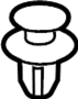 Image of Clip. Support. Radiator. Cover. (Upper). A securing fastener. image for your Toyota Yaris iA  