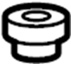 Image of Rod. Support. Grommet. A securing fastener. image for your 1998 Toyota Tacoma  DLX Extended Cab Pickup Fleetside 