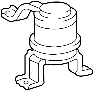 Image of Engine Mount (Front, Rear) image for your 2004 Toyota Highlander   