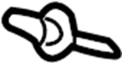 Image of Flare. Clip. (Front). Fender Flare Clip. Wheel. image for your 2013 TOYOTA 4RUNNER