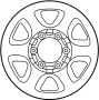 Image of Wheel image for your 2001 Toyota Tacoma 2.4L M/T 4WD DLX Extended Cab Pickup Fleetside 