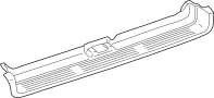 Image of Bumper Step Pad (Rear, Upper) image for your 2017 TOYOTA 4RUNNER