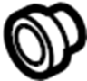 View Rod. Support. Grommet.  Full-Sized Product Image