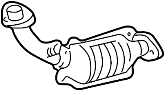 Image of Catalytic Converter (Front) image for your 1998 TOYOTA TACOMA