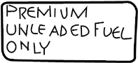 Image of Label. Fuel. Information. Caution Label. Fuel. image for your 2000 Toyota Tacoma 3.4L V6 M/T 4WD DLX Standard Cab Pickup Fleetside 