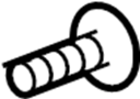 Image of Screw. Emblem. Grille.  A screw that is used to. image for your 1998 TOYOTA T100 DELUXE 3400CC EFI, AUTOMATIC ,4-SPEED COLUMN SHIFT
