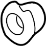 Image of Cover. Bumper. Nut. Retainer. (Upper). A solid metal or plastic. image for your Toyota